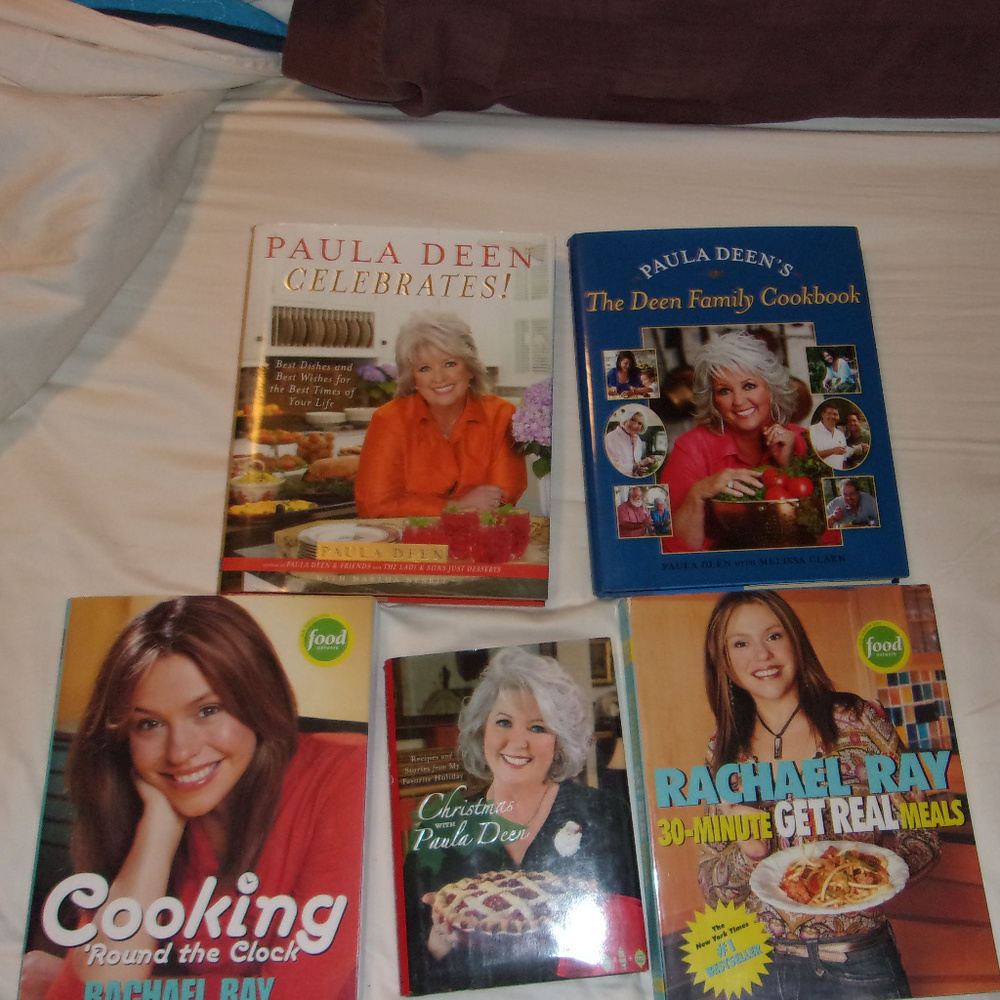 Paula Deen & Rachael Ray Cookbook Lot